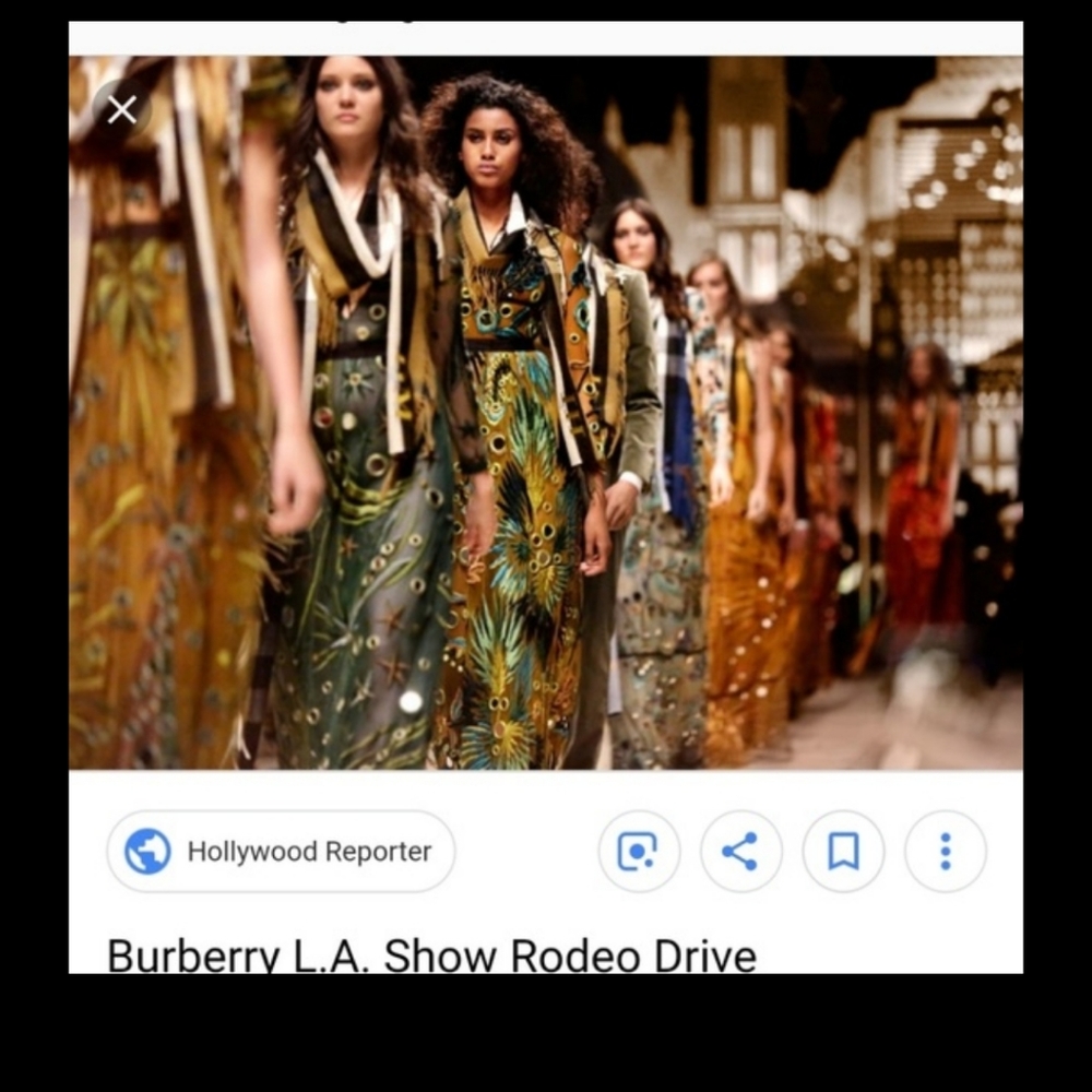 Burberry Runway‎ porsom gown embroidered with mirrors - Picture 9 of 10